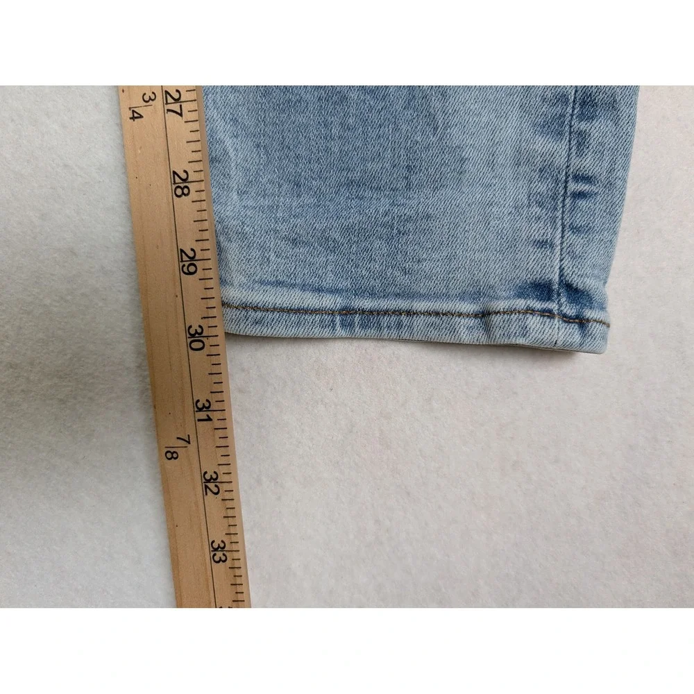 American Eagle Mens Slim Straight Jeans 30 x 32 Airflex+ Light Wash Blue